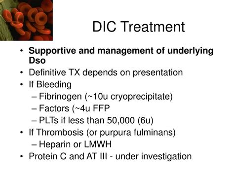 dic workup|how to treat dic clotting disorder.
